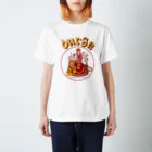 ITSUMItalkstoreのDURGA 赤×黄色（ズレ） Regular Fit T-Shirt