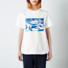 サカナオのマダラトビエイ　切り絵 Regular Fit T-Shirt