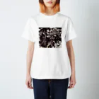 兎派の踊る細胞(monochrome) Regular Fit T-Shirt