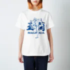 おうりょうじの玉蘭blue（白木蓮/ハクモクレン/マグノリア） スタンダードTシャツ