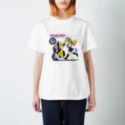 神塚ときお@オフィシャルショップ(SUZURI)のバイキッズ！ 風音舞 004「犬の散歩」 Regular Fit T-Shirt