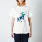 Blue Iris ﾌﾞﾙｰｱｲﾘｽの幸運の左馬 Regular Fit T-Shirt