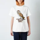 DRIPPEDのBARN OWL -メンフクロウ- スタンダードTシャツ