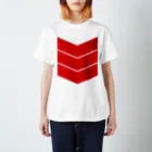 Plastic-Earthの3LINE"RED" スタンダードTシャツ