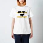 ALUのART EMIS (白/黒) Regular Fit T-Shirt