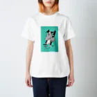 夜の春の砂浜のBird and pen スタンダードTシャツ