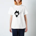 Chobioの黒猫のくろね子。 スタンダードTシャツ