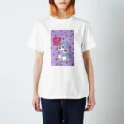 obosa_DENS/SABEAR_shop ＠SUZURIのおすわりマオちゃん_ウエア Regular Fit T-Shirt