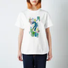 ペンギンパカリのペンギンTeaTime（ターコイズ） Regular Fit T-Shirt