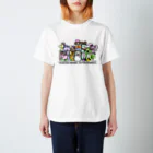 SeaZoo's SHOPのていねいごあにまる 集合写真 カラー スタンダードTシャツ