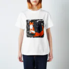 PortemineBooksのLes trois chats  Regular Fit T-Shirt