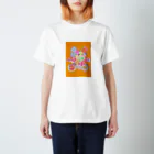 petite_Illustのモノトーンくちびる子Tシャツ スタンダードTシャツ