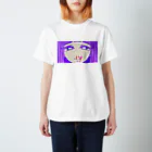 ぬとゐ＝kayoの鼻血女子(パープル) スタンダードTシャツ