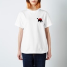 Kanako Okamotoの黒✖️赤「スピノサウルス」恐竜Tシャツ Regular Fit T-Shirt