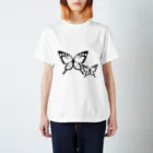 RAYN://メッセラインの蝶の親子 スタンダードTシャツ