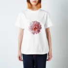 Neo_louloudi(ネオルルディ)の薔薇/Pink Rose Regular Fit T-Shirt