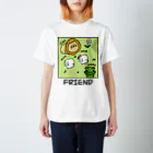 ゴマ団子のまめ太とお友達 スタンダードTシャツ