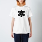RMk→D (アールエムケード)の桔梗紋 黒 Regular Fit T-Shirt