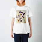 aquaroseの花霞・虎 Regular Fit T-Shirt