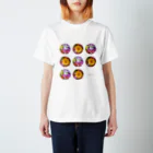 ak-miniのwake-up  -flower dot- スタンダードTシャツ