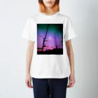 znaphicの#電柱のある風景 スタンダードTシャツ