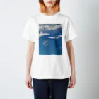 青い空の青空と雲 スタンダードTシャツ