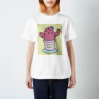 CACTUS SHOPのカラフルサボテンちゃん Regular Fit T-Shirt