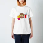 Yumicoco artshopのハンバーガーセット スタンダードTシャツ