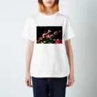 如夢幻のRose in the dark Regular Fit T-Shirt