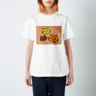 あやかず商店のにゃんこファミリー スタンダードTシャツ