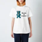 cocoartの雑貨屋さんの【Believe in yourself.】（青くま） スタンダードTシャツ