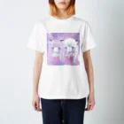 おやすみツインテールの宇宙にゃんこ Regular Fit T-Shirt