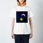 さつきうさぎえびえびショップの宇宙えび丸 スタンダードTシャツ