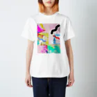 POWAQAのアートグラフィックTシャツ Regular Fit T-Shirt