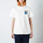 CACTUS SHOPのワンポイントサボテンブルー Regular Fit T-Shirt