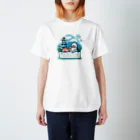 サメとメンダコ[namelessmm2]の熱々お風呂とサメとメンダコ Regular Fit T-Shirt