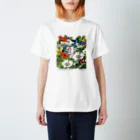 萩岩睦美のグッズショップのT　シャーロットの花園 Regular Fit T-Shirt