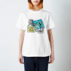 蒲田MAP埋めさんぽSHOPの蒲田MAP埋めさんぽロゴ スタンダードTシャツ