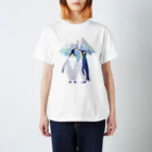 上中さとるの王様ペンギン（雪山） Regular Fit T-Shirt