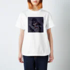 コゴロー・ナイトのお花と女の子 通常ver. Regular Fit T-Shirt