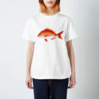 【魚類】おさかなちゃん☆図鑑の【魚類】マダイちゃん☆真鯛 スタンダードTシャツ