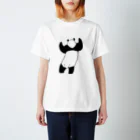 ばじぃとニコみとパンダの立つパンダ（うしろ） Regular Fit T-Shirt