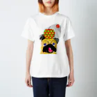 MOCCHIのカラフルショップのパグさんTシャツ🍎 スタンダードTシャツ