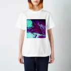 ZodiArtWorksのフルイドアート　あかとあおのゆめ Regular Fit T-Shirt