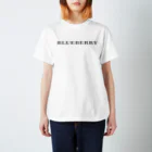 TOKYO LOGOSHOP 東京ロゴショップのBLUEBERRY -ブルーベリー- 黒ロゴ スタンダードTシャツ