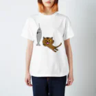 釣活のチャンス猫 スタンダードTシャツ