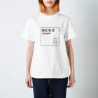 NEKO rtmentの2CATS(UME&MUGI)縦＋NEKOrtment四角ロゴ スタンダードTシャツ