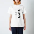 Rosa Mysticaのダリア＆ローズ monochrome Regular Fit T-Shirt