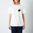 くろたんのべろしまい忘れ黒猫 Regular Fit T-Shirt