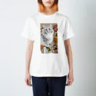 ネコカドウのFlower CAT Regular Fit T-Shirt